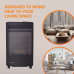 Warmglow Blue Flame portable gas heater for living rooms and home use