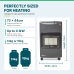 Warmglow Mobile indoor gas heater 73cm x 44cm – takes 13kg or 15kg butane cylinders