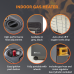 Warmglow Mobile heater features – ODS oxygen shut-off, 21mm regulator, grey or black