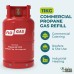 Flogas 11kg Commercial Propane Gas Bottle (Screw Type) Refill
