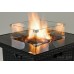 REALGLOW Coreglass Rattan Gas Fire Pit 13KW in Black