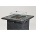 REALGLOW Coreglass Rattan Gas Fire Pit 13KW in Black