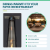 REALGLOW Pyramid grey rattan patio heater lit – for gardens, pubs, restaurants and hotels